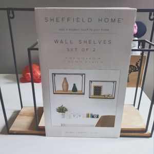 Sheffield Home wall shelves set of 2